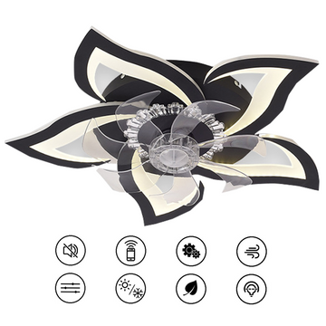 Ventilateur de plafond avec lumière 6 vitesse fan avec dimmable eclairage 3 couleur avec télécommand et APP plafonnier ventilateur